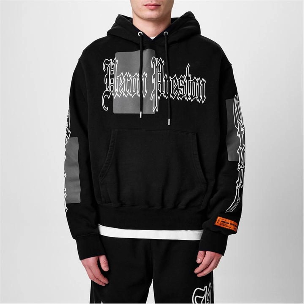 Heron Preston Gothic Hoodie - Black